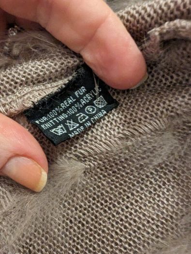 French real fur women vest