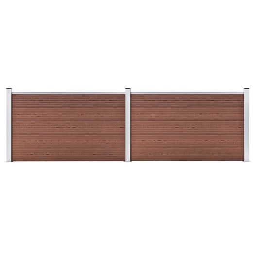 Garden Fence WPC 353x106 cm Brown