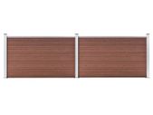 Garden Fence WPC 353x106 cm Brown