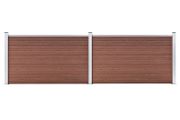 Garden Fence WPC 353x106 cm Brown