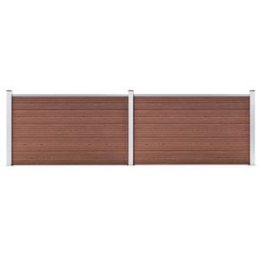 Garden Fence WPC 353x106 cm Brown