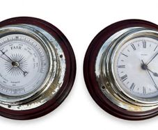 Ships clock and barometer