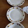 18 pcs Vintage Arklow Autumn Leaves Pattern Ceramic Gold Trim Image 3