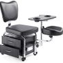 Manicure Pedicure Nail Station Beauty Chair Stool Table Spa Drawers Black Image 3