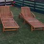 Garden Sun Loungers with cushions Image 2