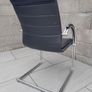 1970's Chrome Tube Leather Chair. Vintage 70's collectable design classic Image 9
