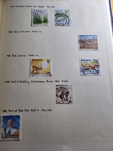 Stamp album 153 Botswana, Lesotho