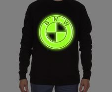Glow in the dark Bmw Logo sweatshirt jumper bmw sweatshirt for bmw driver