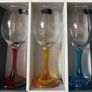 Newgrange Living Set of 6 Rainbow Coloured Stem Wine Glasses Image 4