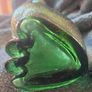 Empoli Green Glass Cat Decanter Image 7