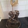 Heavy metal table lamp Image 2