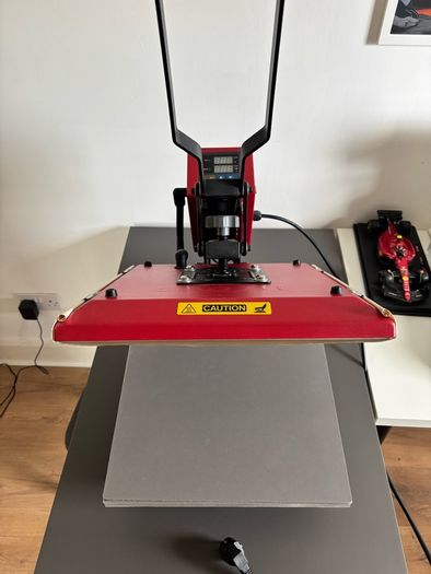 Semi Industrial Heat Press  38x38cm 1600W Excellent Condition