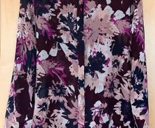 Size 14 Navy& Wine Patterned Blouse by Inwear