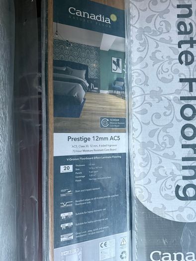 Warm oak laminate flooring