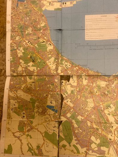 Vintage Ordnance Survey Map of Dublin 1984
