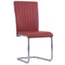 Cantilever Dining Chairs 6 pcs Bordeaux Red Faux Leather Image 2