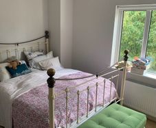 Beautiful brass and iron king size bed