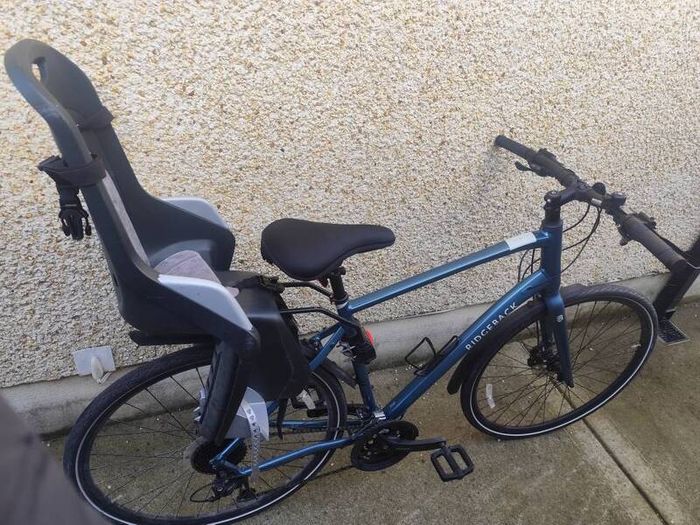 Ridgeback Element Hybrid Bike XL 21 inch Blue  Excellent Condition  and Child Seat and Extras