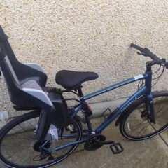Ridgeback Element Hybrid Bike XL 21 inch Blue  Excellent Condition  and Child Seat and Extras