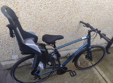 Ridgeback Element Hybrid Bike XL 21 inch Blue  Excellent Condition  and Child Seat and Extras