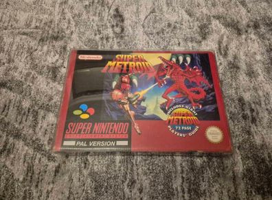 Super Metroid SNES Big Box w/guide & inserts UKV game
