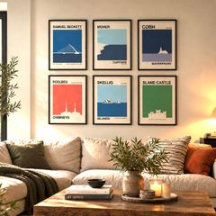 Irish Landmark Minimalist Art Prints