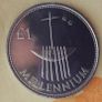 Millennium 1 pound coin in case Image 3