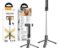 Hoco K20 Figure Mini Live Broadcast Tripod Selfie Stick Black