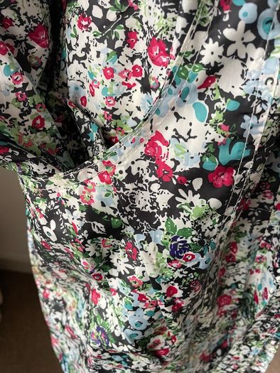 New look floral shower resistant coat parka style size 14