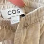 COS High-Waisted Wide-Leg Linen Cotton Culottes Pants Beige Sand - Size M Image 4