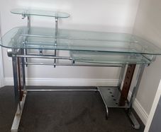 glass desk