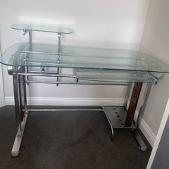 glass desk