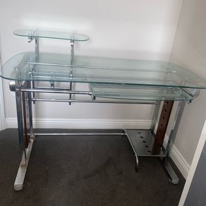 glass desk