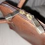 Small Inti tan Leather Handbag, Aine style Image 2