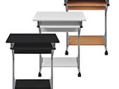 Computer Desk Rolling Small Study Home Office Workstation Table - FREE DELIVERY NATIONWIDE