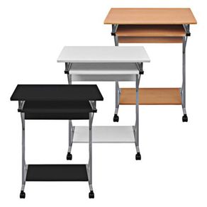 Computer Desk Rolling Small Study Home Office Workstation Table - FREE DELIVERY NATIONWIDE