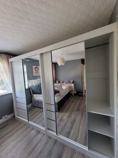 Wardrobe - Two Wardrobes - Total 280cm