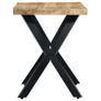 Dining Table 120x60x75 cm Solid Rough Mango Wood Image 3