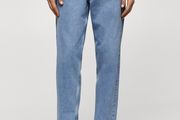 New! Youths teenager Mango Sam carrot blue denim jeans Euro 38