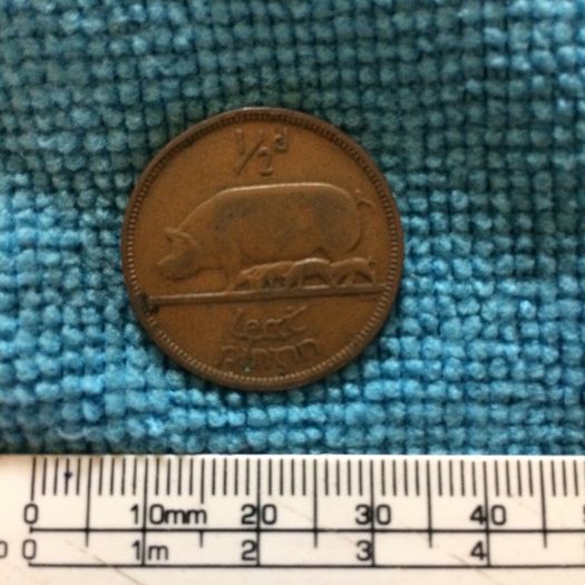 Irish half penny 1946