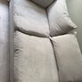 Modern Grey Fabric Corner Sofa  2 Piece Modular L Shape Couch Image 3