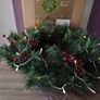 Small Christmas Wreath with Battery Lights Image 9
