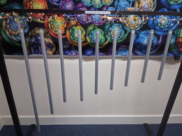Sacred Solfeggio Pipe Chimes & Handcrafted Stand