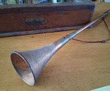 long 75cm Copper Coaching Hunting Horn