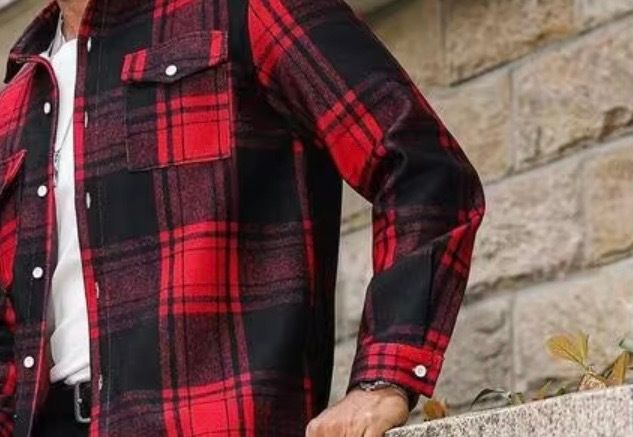 Plaid long sleeve shirt