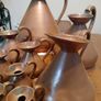 vintage copper measure jug collection Image 8
