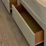 Double Divan Bed With Mattress, 2 Drawers And Bedside Table, Nearly New Image 3