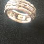sterling silver ring with wide band Image 2