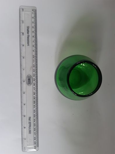 Green Glass Night Light Holder