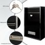 Post Boxes Wall Mounted Waterproof, Lockable Letter Lostal Boxes Steel Mail Box with 2 Keys, 32 x 21.5 x 8.5 cm Lockable Letter Boxes Image 3